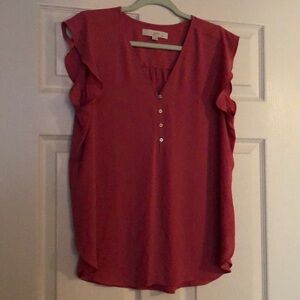 Loft pink blouse